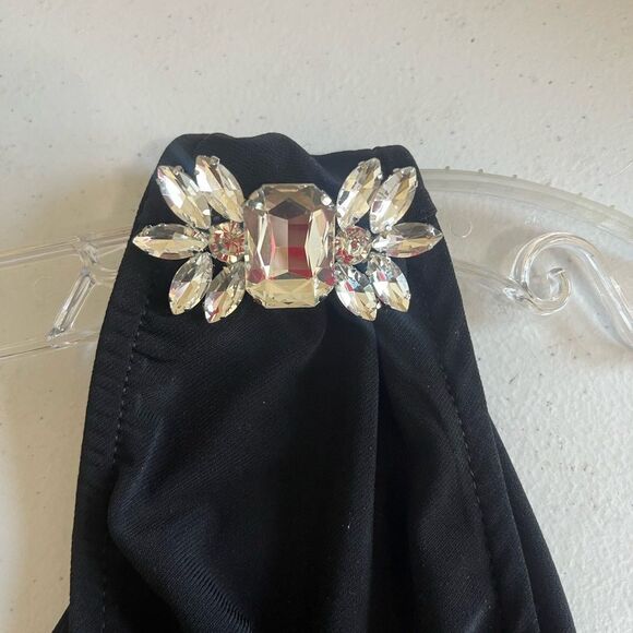 NWT Bebe Embellished One Shoulder Midi Dress Women’s Size XL #49 - Picture 7 of 12